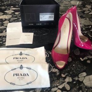 Prada Vernice Pumps size 36 color Ibisco